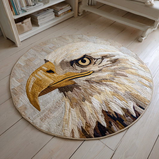Rustic Eagle Quilted Round Mat NCU0HH067