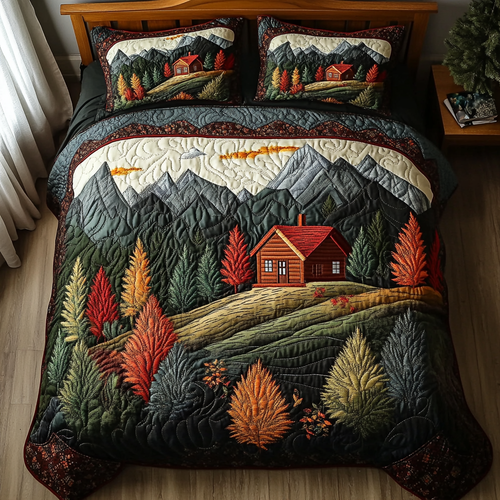 Rustic Escape 3-Piece Quilted Bedding Set NCU0DK8647