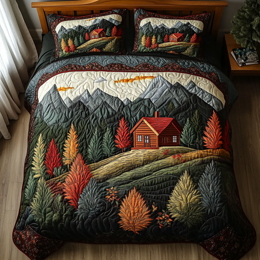 Rustic Escape 3-Piece Quilted Bedding Set NCU0DK8647