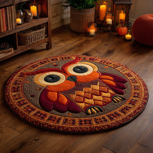 Rustic Eyes Quilted Round Mat NCU0TV121