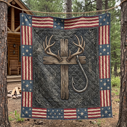 Rustic Faith Quilted Blanket NCU0DV9747