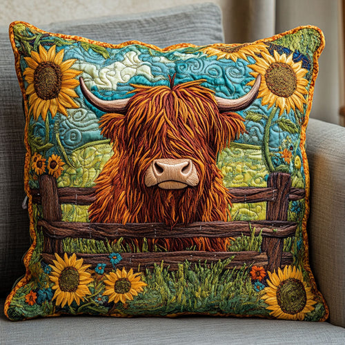 Rustic Fence Moo Quilted Pillow Case NCU0NT5743