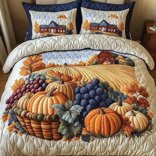 Rustic Fields 3-Piece Quilted Bedding Set NCU0DK9150