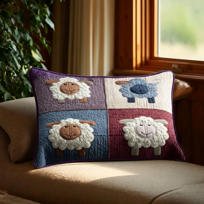 Rustic Flock Quilted Bedding Pillow Case NCU0DK12092