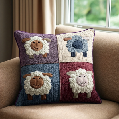 Rustic Flock Quilted Pillow Case NCU0DK12092