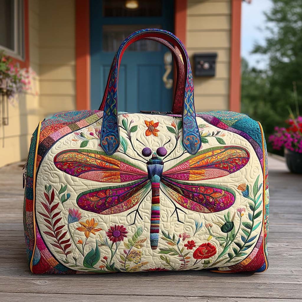 Rustic Flutter Quilted Duffle Bag NCU0PT9574