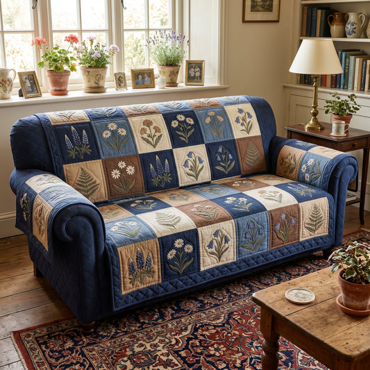 Rustic Garden Quilted Sofa Cover NCU0DV9728