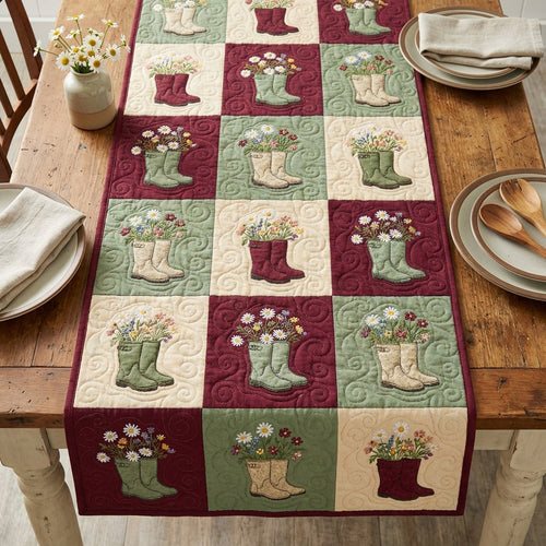 Rustic Garden Quilted Table Runner NCU0TV1785