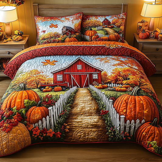 Rustic Gate 3-Piece Quilted Bedding Set NCU0VL2858