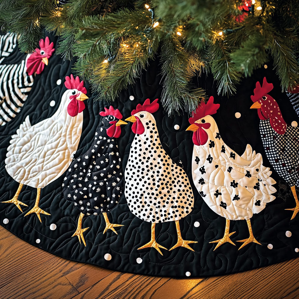 Rustic Gatherings Quilted Christmas Tree Skirt NCU0PT2278