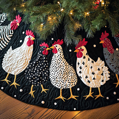 Rustic Gatherings Quilted Christmas Tree Skirt NCU0PT2278