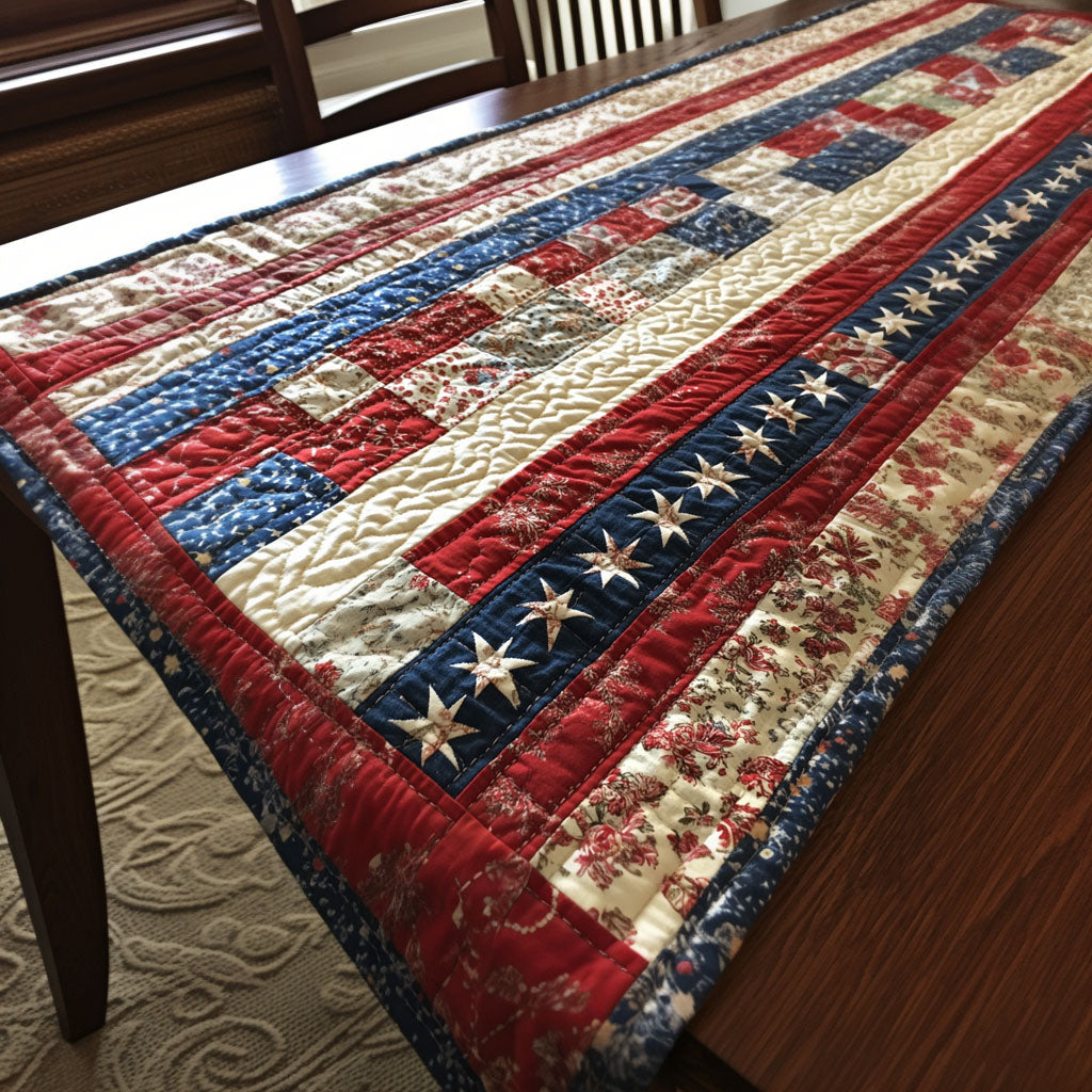 Rustic Glory Quilted Table Runner NCU0PT5380