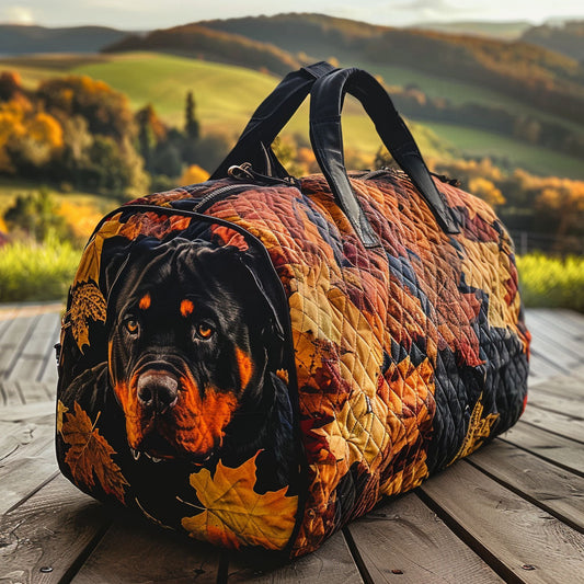 Rustic Grove Rottweiler Quilted Duffle Bag NCU0PT9082