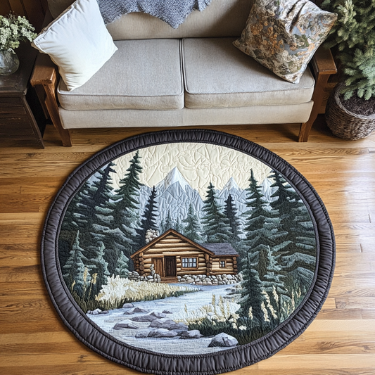 Rustic Haven Quilted Round Mat NCU0DK4758