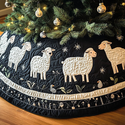 Rustic Herd Quilted Christmas Tree Skirt NCU0PT2422