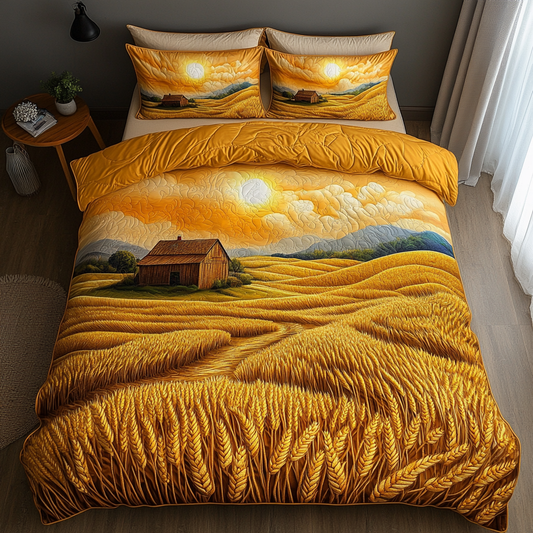 Rustic Horizon 3-Piece Quilted Bedding Set NCU0DK6644