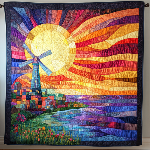 Rustic Horizon Quilted Blanket NCU0DK5747