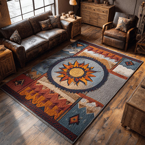 Rustic Horizon Star Area Rug NCU0PT11609