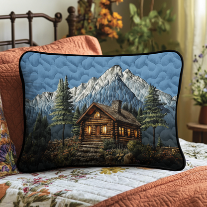 Rustic Log Cabin Quilted Bedding Pillow Case NCU0DK3939