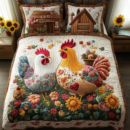Rustic Love 3-Piece Quilted Bedding Set NCU0NT4005