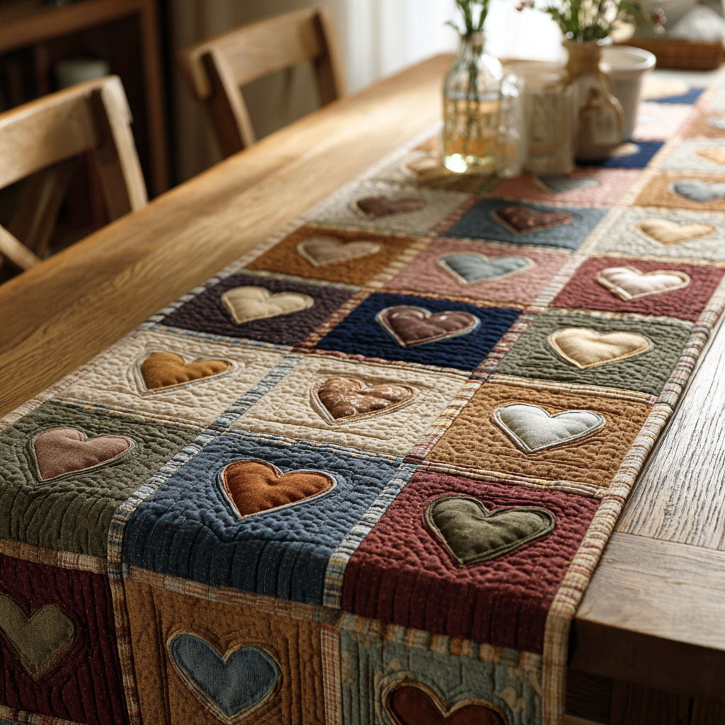 Rustic Love Quilted Table Runner NCU0NT11960