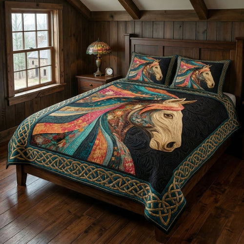 Rustic Majesty 3-Piece Quilted Bedding Set NCU0NT12527
