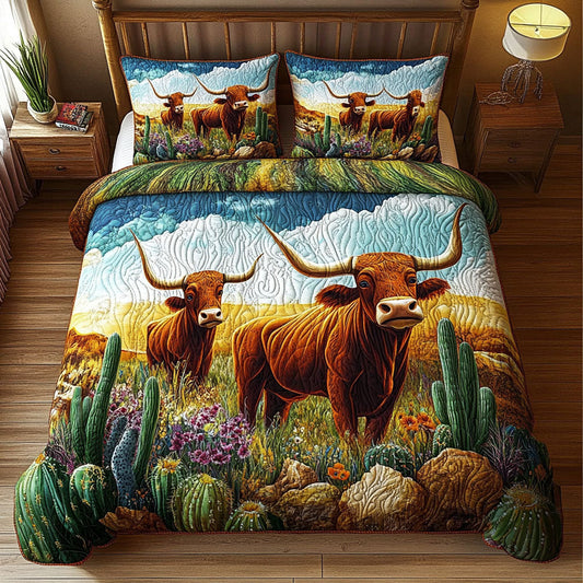 Rustic Majesty 3-Piece Quilted Bedding Set NCU0NT5873