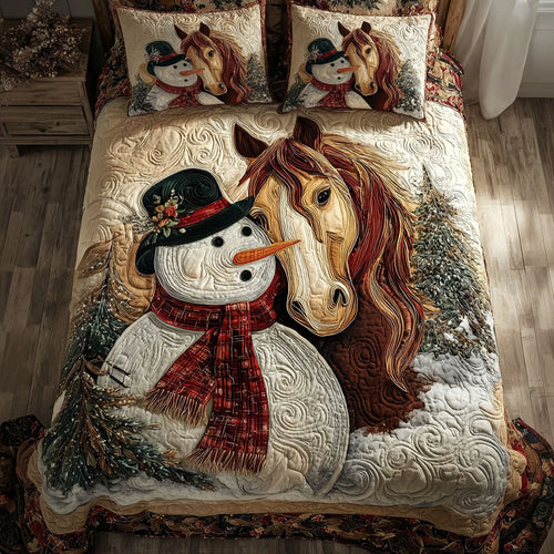 Rustic Mane 3-Piece Quilted Bedding Set NCU0PT10352