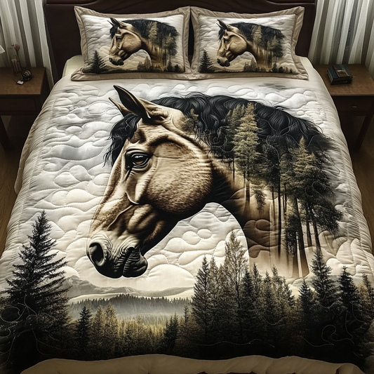 Rustic Meadow 3-Piece Quilted Bedding Set NCU0VH1995