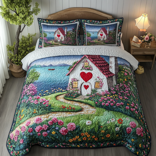 Rustic Morning 3-Piece Quilted Bedding Set NCU0DK5835