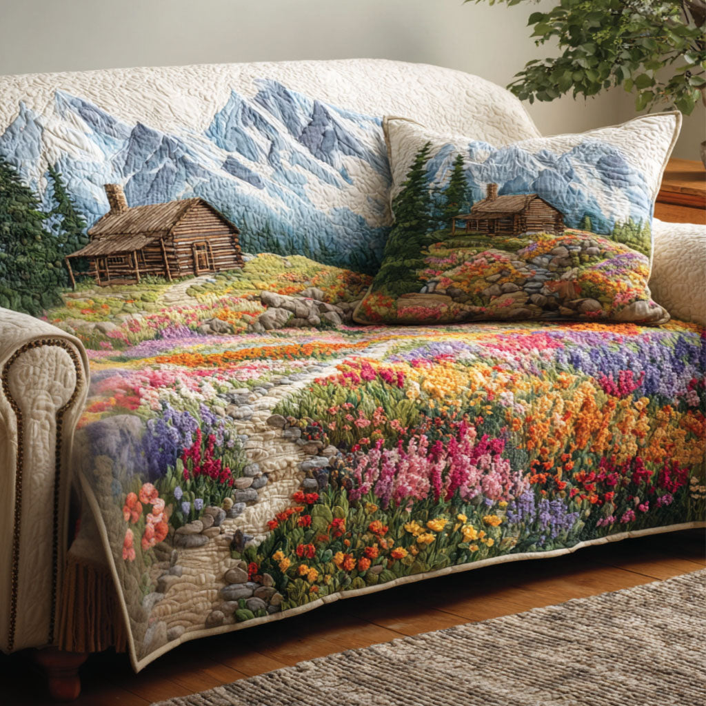 Rustic Nature Quilted Sofa Cover NCU0NT12746