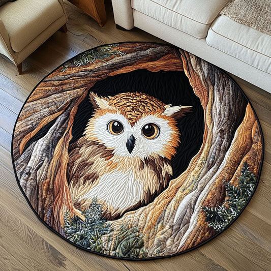 Rustic Nest Quilted Round Mat NCU0PT4800