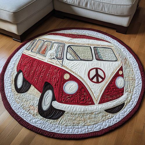 Rustic Nomad Ride Quilted Round Mat NCU0NT4195