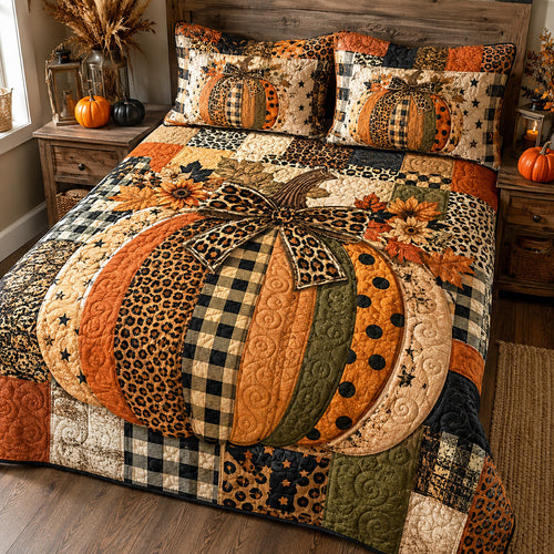 Rustic Patchwork 3-Piece Quilted Bedding Set NCU0TV2137