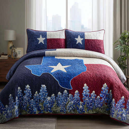 Rustic Patriot 3-Piece Quilted Bedding Set NCU0DK12169