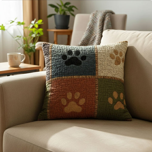 Rustic Paw Charm Quilted Pillow Case NCU0PT10900