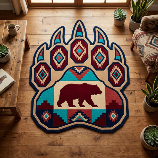Rustic Paw Custom Shape Area Rug NCU0TD2626