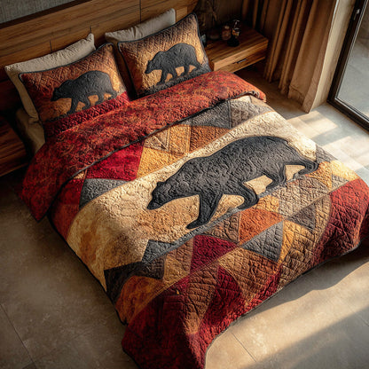 Rustic Paws 3-Piece Quilted Bedding Set NCU0TD1929