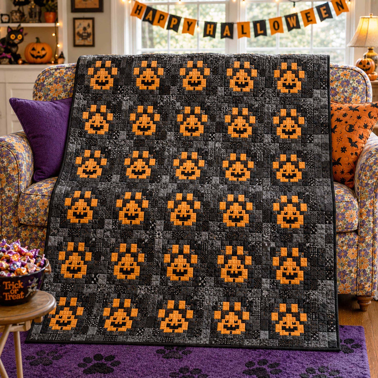 Rustic Paws Quilted Blanket NCU0TD3074