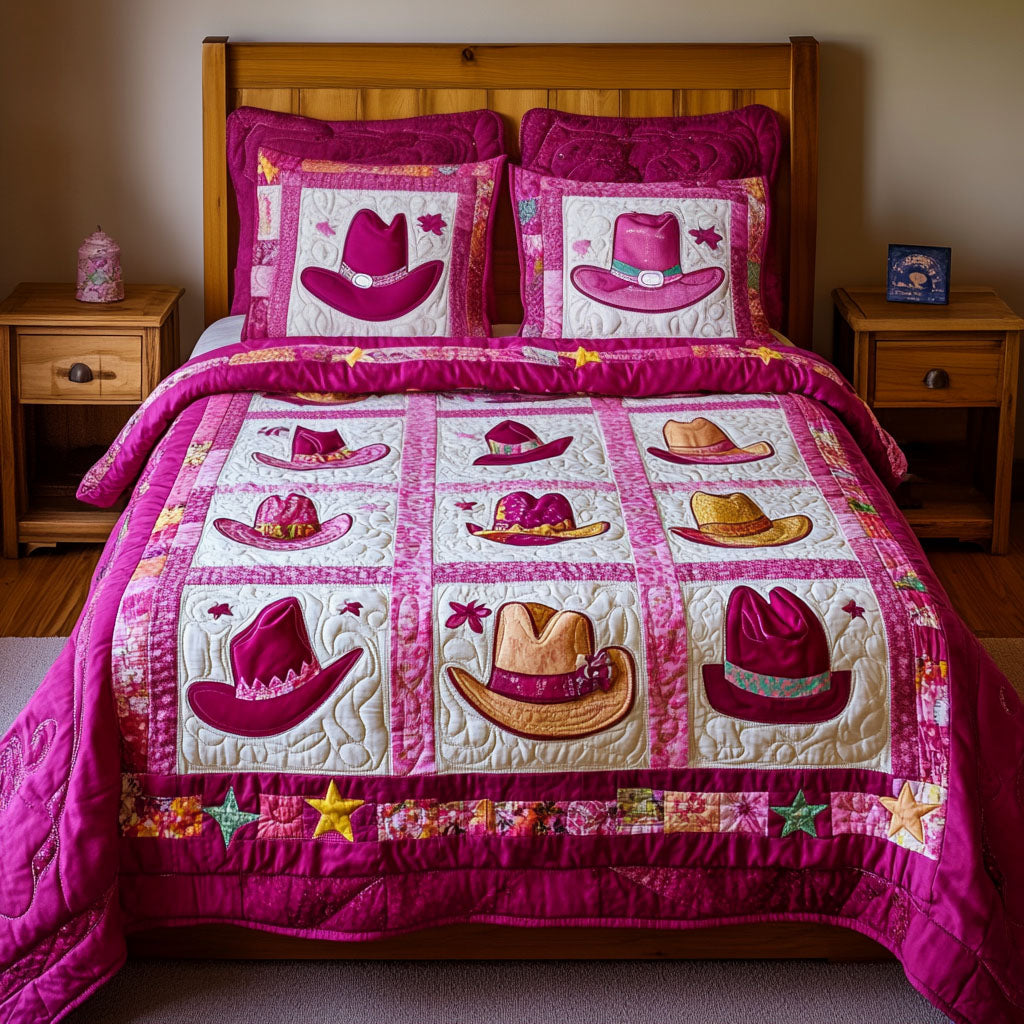 Rustic Romance 3-Piece Quilted Bedding Set NCU0DQQ0252