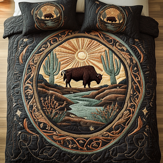 Rustic Plains 3-Piece Quilted Bedding Set NCU0VH1650