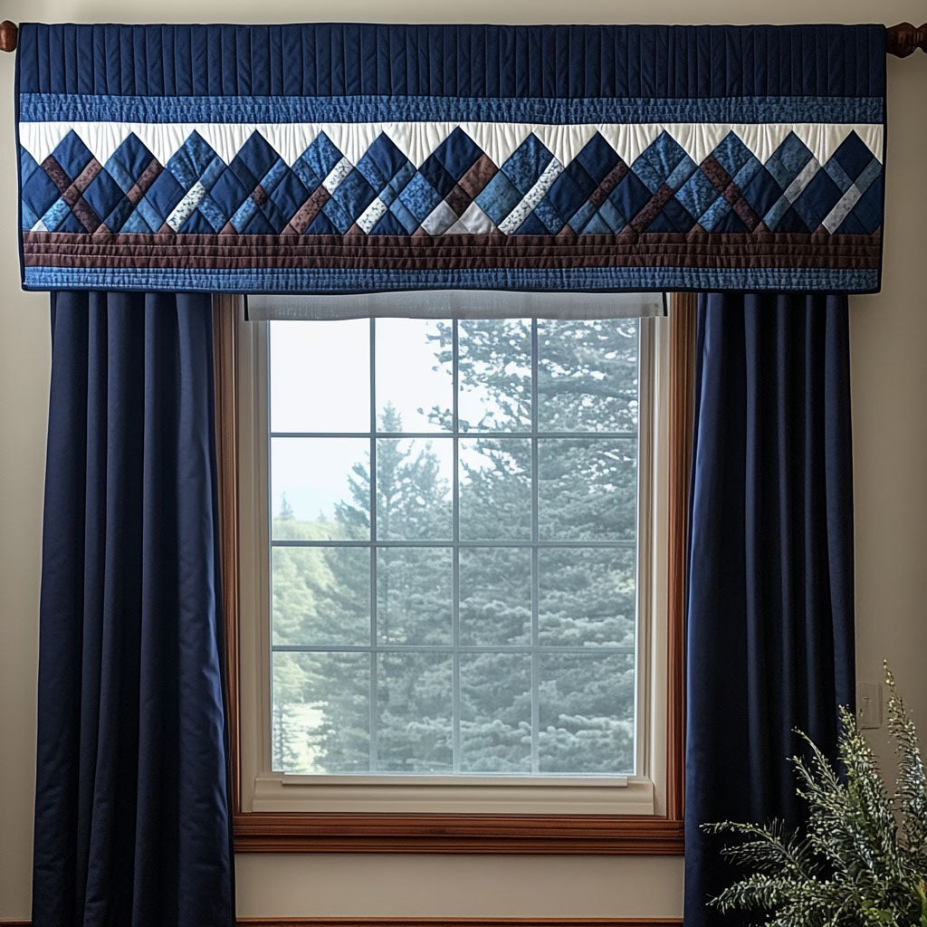 Rustic Prairie Quilted Valance NCU0PT4215