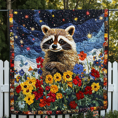 Rustic Raccoon Quilted Blanket NCU0PT630