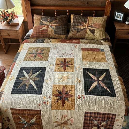 Rustic Radiance 3-Piece Quilted Bedding Set NCU0PT7767