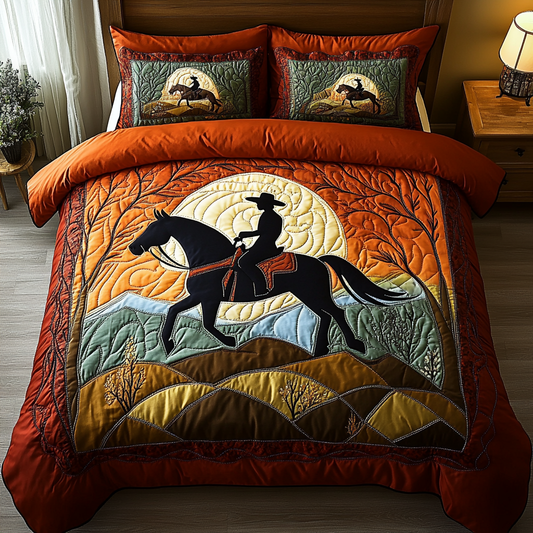 Rustic Ranch 3-Piece Quilted Bedding Set NCU0DK5137