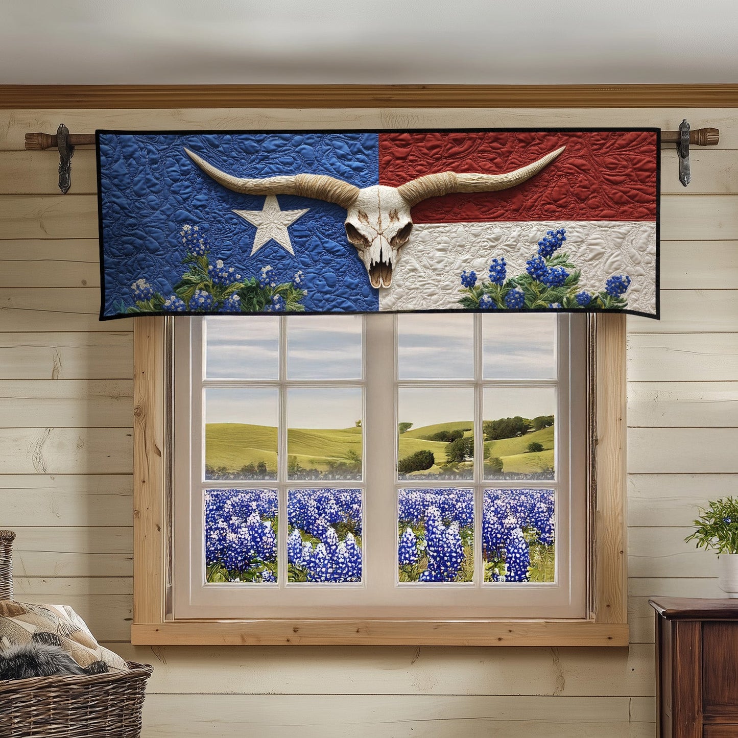 Rustic Ranch Quilted Valance NCU0PT6422