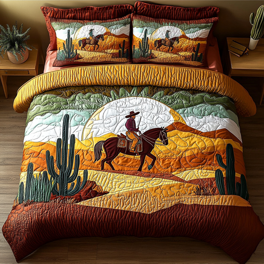 Rustic Range 3-Piece Quilted Bedding Set NCU0DK6758