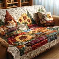 Rustic Reader Quilted Sofa Cover NCU0PT9945