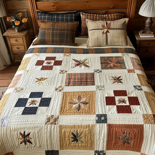 Rustic Reflections 3-Piece Quilted Bedding Set NCU0PT7768