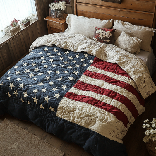 Rustic Republic 3-Piece Quilted Bedding Set NCU0DV3977